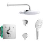 SANITINO - Душ гарнитура Hansgrohe със смесител и скрито тяло, аксесоари kielle, хром SANI21HKK006 (SANI21HKK006)