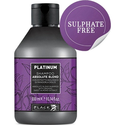 Black Platinum Absolute Blond Shampoo s extraktem z organických mandlí 300 ml