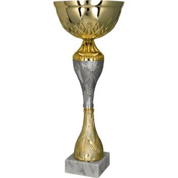 Kovový pohár Zlato-stříbrný 21 cm 8 cm