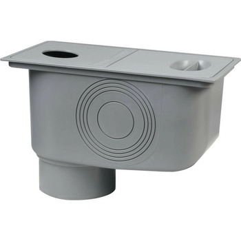 Bielbet Lapač strešných splavenín 50 - 110 mm so spodným odtokom DN110 sivý