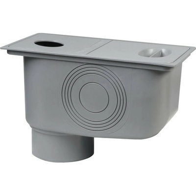 Bielbet Lapač strešných splavenín 50 - 110 mm so spodným odtokom DN110 sivý