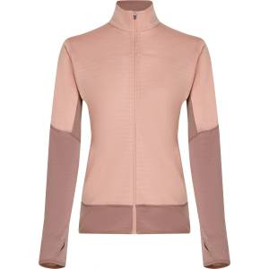 icebreaker Women Merino Blend 300 RealFleece Descender LS Zip Размер: L / Цвят: розов