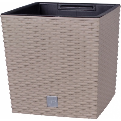Prosperplast RATO LOW květináč mocca 26.2 x 26.2 x 26.6 cm