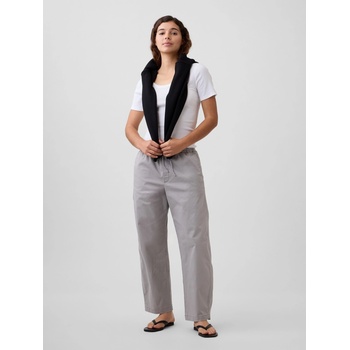 GAP Хаки панталони High Rise easy barrel GAP GAP | Siv | ЖЕНИ | S