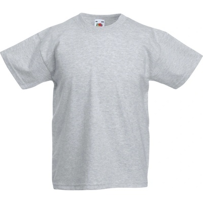 Fruit of the Loom Tričko Kids Original T Shirt krátký rukáv dětské COT16101961061 heather gre Melír šedá