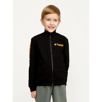 Winkiki Kids Wear Chlapecká mikina na zip Brake the Rules černá