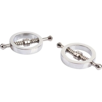 Image 1 of Chisa Novelties Chisa Sins Inquisition Spring Metal Nipple Clamps