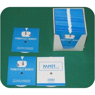 Hodiny parkovací s kotoučkem 9x10cm. Cena za 1ks – Zboží Mobilmania