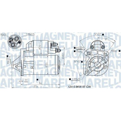 Startér MAGNETI MARELLI 063721442010