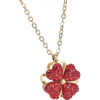 HARAHU Колие el-21067 - Златна / Червена kp21067 (el-21067)