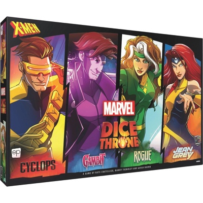 Настолна игра Marvel Dice Throne: X-Men Box 2 (Cyclops, Gambit, Rogue, Jean Grey) - Семейна (USODT011-877)