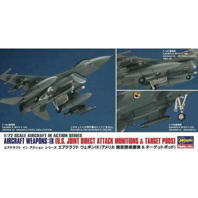 Hasegawa Aircraft Weapons: IX U.S. Joint Direct Attack Munitions & Target Pods 1:72
