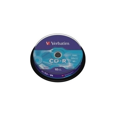 Verbatim CD-R 700MB 52x, spindle, 10ks (43437)