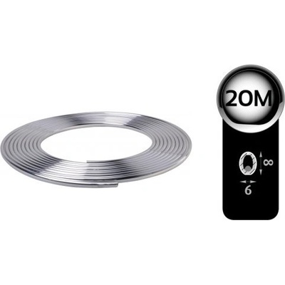 Automax Ozdobná chrómová lišta nalepovacia 8mm/20m