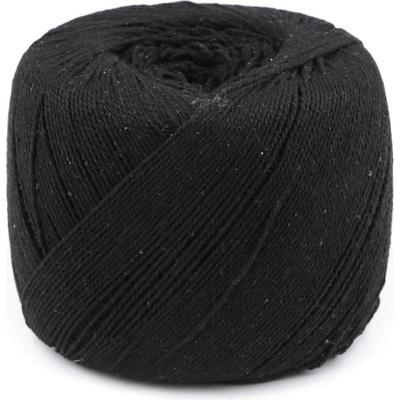 Bavlněná příze macrame Ø1,5-2 mm rozčesávací, střední, 4 černá