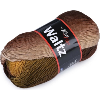 Pletací příze Waltz 100 g Varianta: 4 (5710) hnědá, Balení: 1 ks 46222/99534/211763