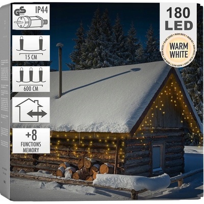 Svetelná clona Koopman cencúle 101 200 svetiel