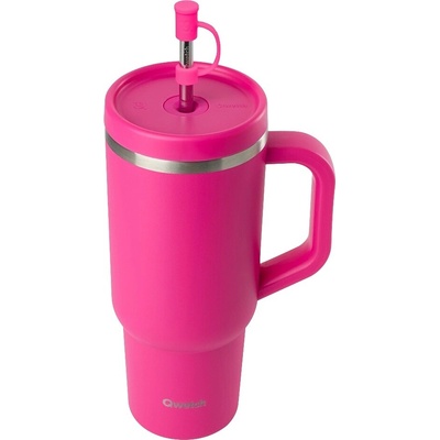 Qwetch Travel cup isotherme inox matný 900 ml Magenta