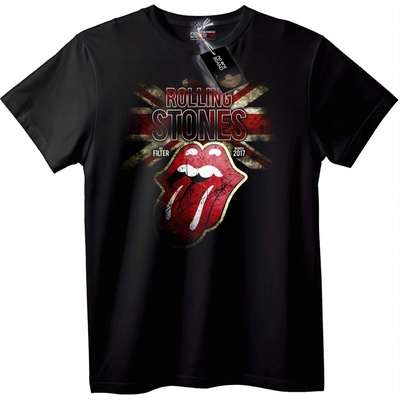 NOONEBRAND Тениска Rolling Stones Union Jack - M, White