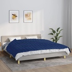 vidaXL Утежнено одеяло синьо 155x220 см 11 кг плат (350741)