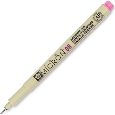 Technický liner SAKURA Pigma Micron 08 růžový 0,5 mm