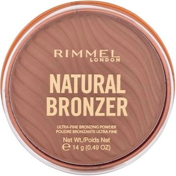 Rimmel London Natural Bronzer Ultra-Fine Bronzing Powder дълготраен бронзант 14 g нюанс 002 Sunbronze