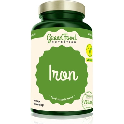 GreenFood Nutrition Železo kapsuly na podporu krvotvorby 110 g