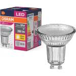 OSRAM LED Star Value PAR16 LED lamp for GU10 base, reflector lamp, GL, 350 lumens, warm white (3000K), replacement for conventional 50W light bulbs, not dimmable, pack of 10 - 4058075096639