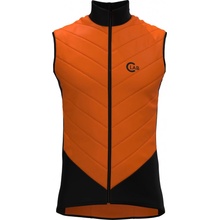 C-LAB větruodolná zateplená vesta arcalis oranžová