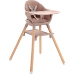KikkaBoo Стол за хранене 6в1 Woody Pink 2024 (31004010176) - salemax