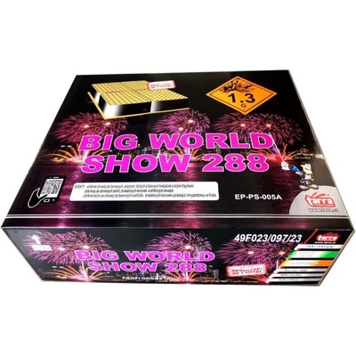 Tarra pyrotechnik Profi složený ohňostroj BIG WORLD SHOW 288 ran
