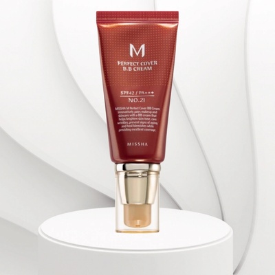 Missha M Perfect Cover BB Cream SPF42 No.21 Light Beige 50 ml – Zboží Mobilmania