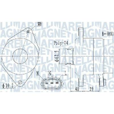 MAGNETI MARELLI generátor 063731517010