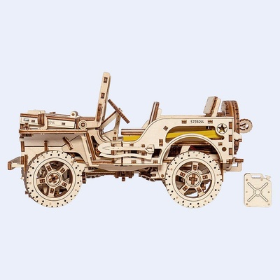 Wooden City 3D mechanické puzzle Jeep 4x4 569 ks WR309