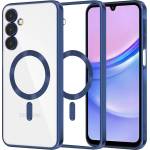 Techsuit Калъф за Samsung Galaxy A15 4G / A15 5G - Luxury Crystal MagSafe - Deep Blue (KF2335188)