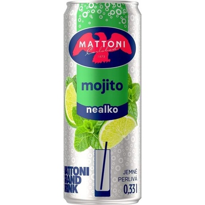 Mattoni Mojito nealko jemně perlivá 0,33 l