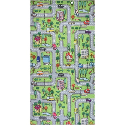 Vitaus Зелен детски килим 80x150 cm Green Neighborhood - Vitaus (KRN-KID-1019-80x150)