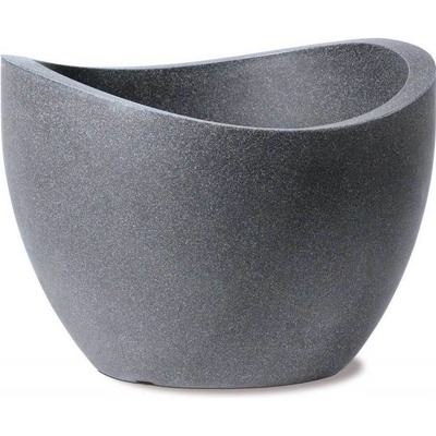 Scheurich Květináč Wave Globe 40 x 30 cm Black Granit