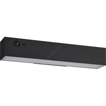 EGLO 901916- LED соларна стенна лампа със сензор VOSCARI LED/6, 8W/3, 7V IP54 черна (EG901916)