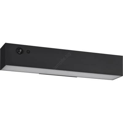 EGLO 901916- LED соларна стенна лампа със сензор VOSCARI LED/6, 8W/3, 7V IP54 черна (EG901916)