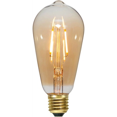 STAR TRADING E27 LED žárovka filament 0,75W 2 000K sklo jantar 355-70-1