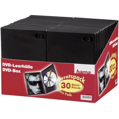 Hama obal na DVD 11495 1 CD/DVD/Blu-Ray černá plast 30 ks – Sleviste.cz
