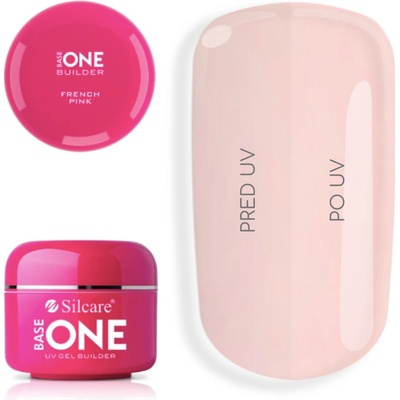 Silcare Base One UV gél lak na nechty French pink Dark F1869815 15 g