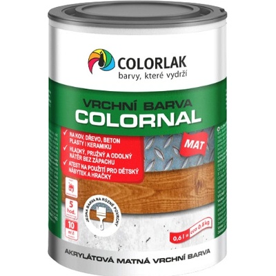 Colorlak Colornal Mat 2,5 L hnedá stredná