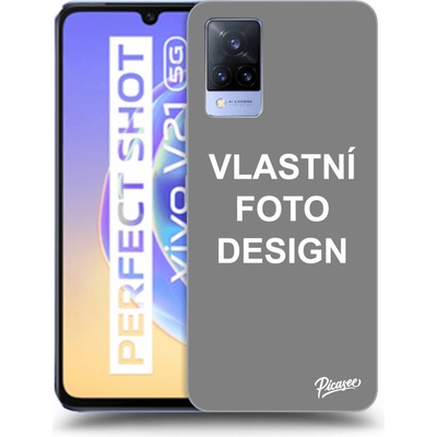 Pouzdro Picasee silikonové Vivo V21 5G - Vlastní design/motiv čiré