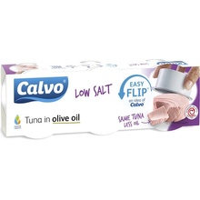 Calvo Tuňák v olivovém oleji s nízkým obsahem soli 3 x 65 g