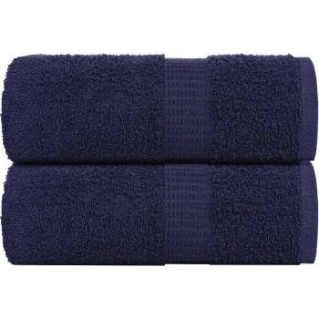 vidaXL Кърпи за пране FROGN 2 бр. тъмносини 30x30 см 360 г/м2 (136776)