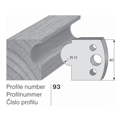 IGM profil 093 - pár omezovačů 40x4mm SP