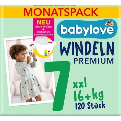 babylove Premium pleny xxlplus měsíční box 120 ks