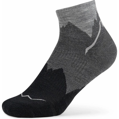 BUFF- LIGHTWEIGHT QUARTER SOCK LWQ3 BLACK Černá